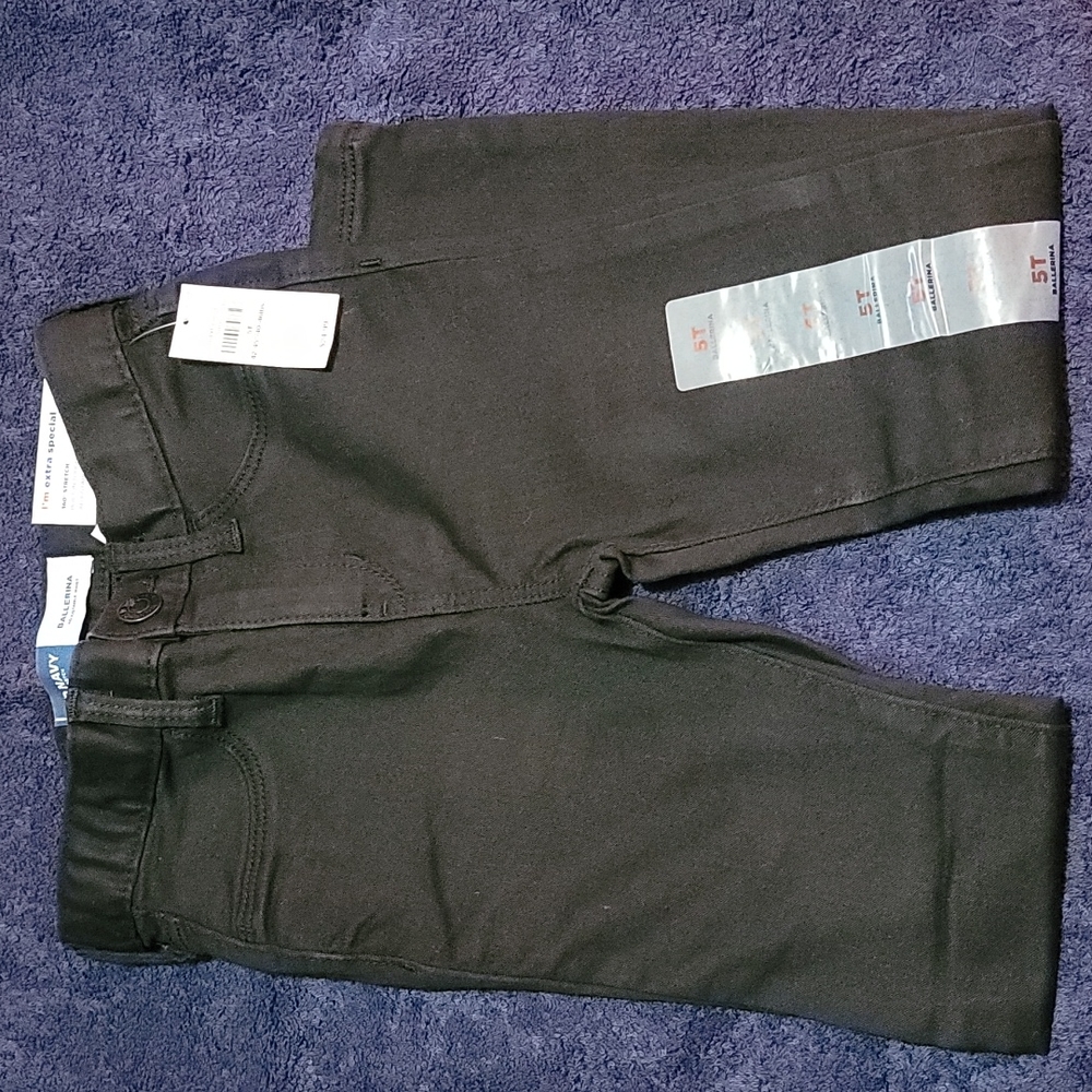 Old Navy Girls Ballerina Jeans Black Size 5T